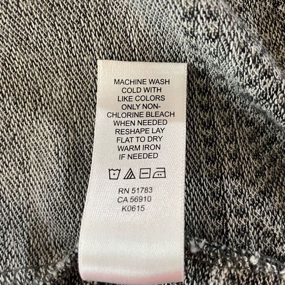 Maurices Women's Gray Black Long Sleeve Knit Hooded Aztec Print Cardigan Size S - Picture 5 of 7